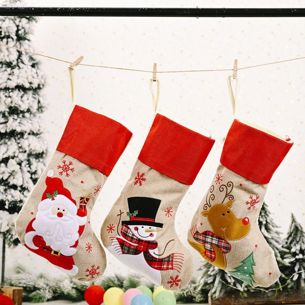 new decorations linen snowflake cloth embroidered christmas stockings children's decorative gift candy bags t3i51089
new decorations linen snowflake cloth embroidered christmas stockings children's decorative gift candy bags t3i51089