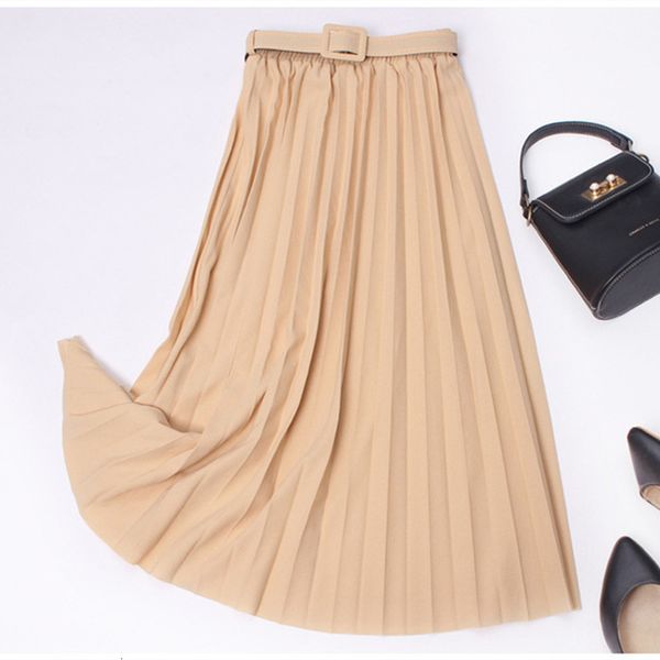2021 new high waist midi y2k women autumn winter casual vintage solid belted black pleated party skirts female or4c
2021 new high waist midi y2k women autumn winter casual vintage solid belted black pleated party skirts female or4c