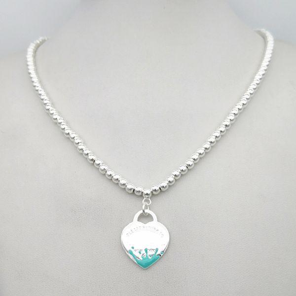 2022 brand original jewelry designer necklace enamel water flower heart-shaped pendant women's simple high-end sweater ball chain, Silver
2022 brand original jewelry designer necklace enamel water flower heart-shaped pendant women's simple high-end sweater ball chain, Silver