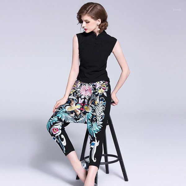 fashion 2 pieces women pants sets elegant sleeveless black harem pants fashion lady suits 2018 autumn1, Gray
fashion 2 pieces women pants sets elegant sleeveless black harem pants fashion lady suits 2018 autumn1, Gray