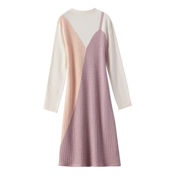 2021 new stitching knitted bottoming female a-line skirt autumn winter slimming fake two-piece french long-sleeved sweater dress 7ji2, Black;gray
2021 new stitching knitted bottoming female a-line skirt autumn winter slimming fake two-piece french long-sleeved sweater dress 7ji2, Black;gray
