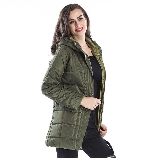 solid color hooded warm cotton padded jacket women autumn and winter slim medium length down jacket designer women clothing, Black
solid color hooded warm cotton padded jacket women autumn and winter slim medium length down jacket designer women clothing, Black