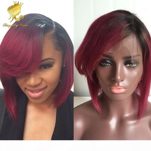 full lace ombre human hair wigs bob short ombre two tone wig glueless ombre #1b burgundy human hair with bangs, Black;brown
full lace ombre human hair wigs bob short ombre two tone wig glueless ombre #1b burgundy human hair with bangs, Black;brown
