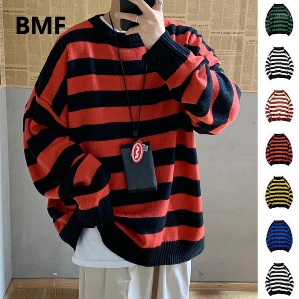 fashionable loose ulzzang striped sweater 2020 oversized couple clothes korean style hip hop coat men clothing kpop pullove 1, White;black
fashionable loose ulzzang striped sweater 2020 oversized couple clothes korean style hip hop coat men clothing kpop pullove 1, White;black