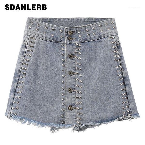 women's jeans rivet jean shorts women ins high waist cowboy short skirt style women's spring summer a- line pants1, Blue
women's jeans rivet jean shorts women ins high waist cowboy short skirt style women's spring summer a- line pants1, Blue