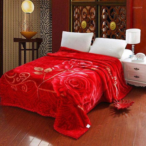 2018 new super soft rachel blanket large size flower rose print double bedding red wedding / household double bed single bed1
2018 new super soft rachel blanket large size flower rose print double bedding red wedding / household double bed single bed1