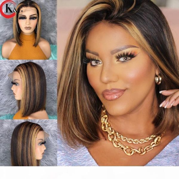 kungang highlight t-part short bob lace front human hair wig 150% density with baby hair brazilian 8-14'' ratio non-remy, Black;brown
kungang highlight t-part short bob lace front human hair wig 150% density with baby hair brazilian 8-14'' ratio non-remy, Black;brown