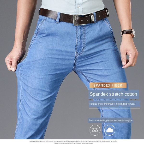 2020 denim tencel men's thin brem pants high waist straight man's casual of jeans y4cu, Blue
2020 denim tencel men's thin brem pants high waist straight man's casual of jeans y4cu, Blue