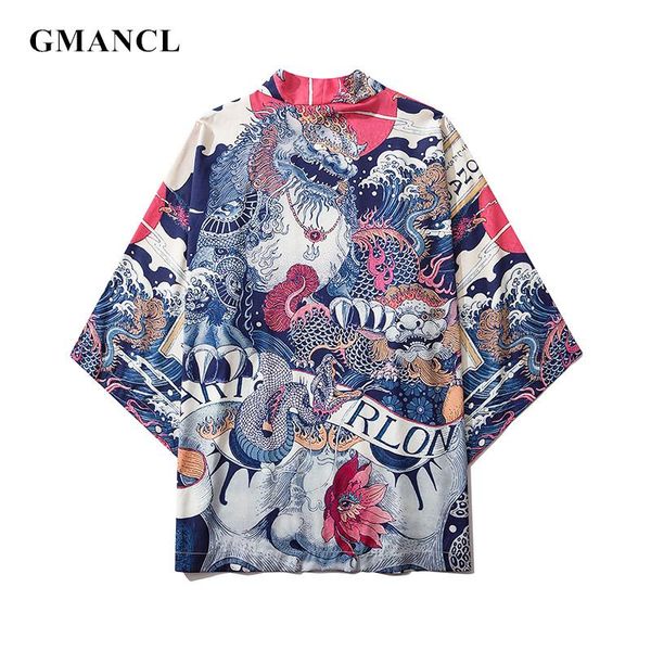 summer men half sleeve japanese style kimono jackets fashion dragon printed hip hop streetwear male casual cardigan outerwear, Black;brown
summer men half sleeve japanese style kimono jackets fashion dragon printed hip hop streetwear male casual cardigan outerwear, Black;brown