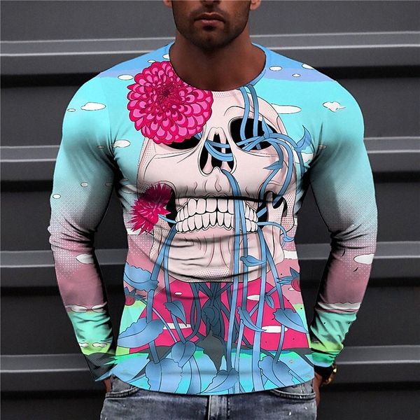 men's t shirt 3d print floral graphic prints skull crew neck daily holiday print long sleeve casual designer big and tall blue a2hs#, White;black
men's t shirt 3d print floral graphic prints skull crew neck daily holiday print long sleeve casual designer big and tall blue a2hs#, White;black