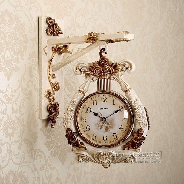 large european wall clock double sided luxury art simple creative living room wall clock silent reloj pared home decor da60wc1
large european wall clock double sided luxury art simple creative living room wall clock silent reloj pared home decor da60wc1