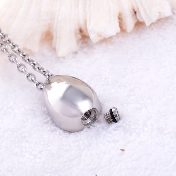 lkj8396 in loving memory -- cremation urn necklace / tear urn mini charm, pet loss jewelry simple teardrop human ash memorial, Silver
lkj8396 in loving memory -- cremation urn necklace / tear urn mini charm, pet loss jewelry simple teardrop human ash memorial, Silver