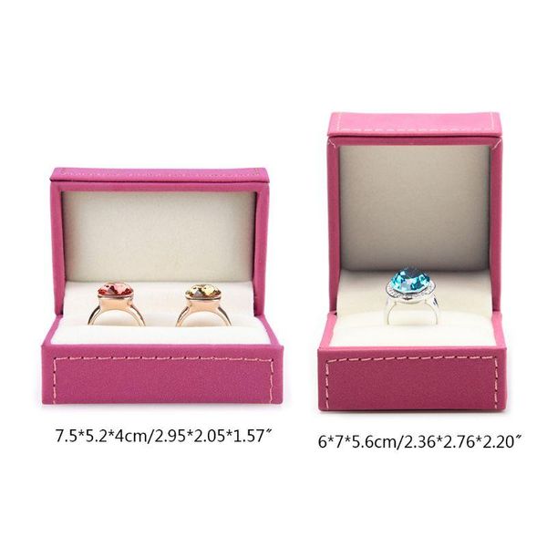 leather ring storage box ring display case holder wedding jewelry organizer case p0rf, Pink;blue
leather ring storage box ring display case holder wedding jewelry organizer case p0rf, Pink;blue