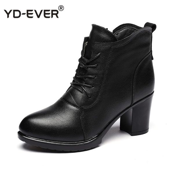 boots autumn winter genuine leather high heel women ankle pointed toe side zipper thick, Black
boots autumn winter genuine leather high heel women ankle pointed toe side zipper thick, Black