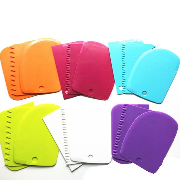 new 3pcs set reusable colorful plastic multifunctional irregular teeth edge diy scraper kit cake mold tools bbypus lipper
new 3pcs set reusable colorful plastic multifunctional irregular teeth edge diy scraper kit cake mold tools bbypus lipper