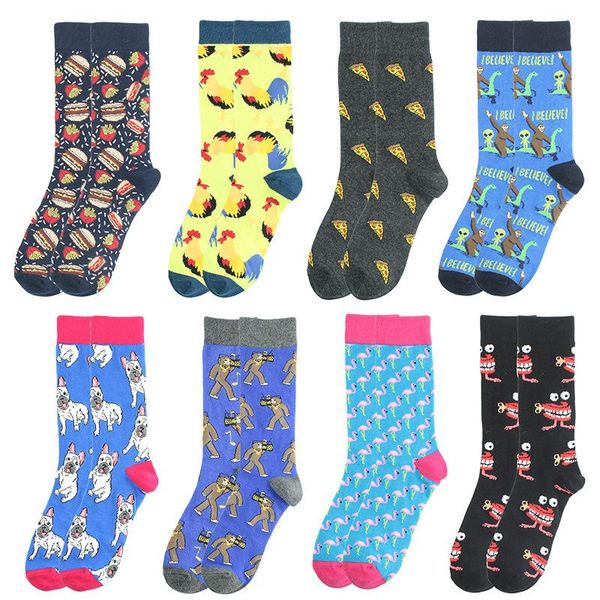 novelty cotton long socks men gift funny tooth burger pizza alien flamingo dog cartoon harajuku happy socks casual crew, Black
novelty cotton long socks men gift funny tooth burger pizza alien flamingo dog cartoon harajuku happy socks casual crew, Black