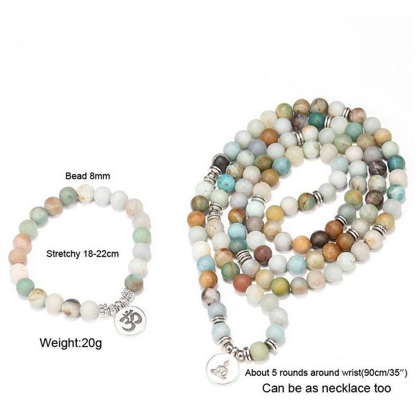 8mm matte amazonite stone strand bracelet yoga chakra mala bracelet om lotus women men beaded charm bracel sqcihw new_dhbest, Black
8mm matte amazonite stone strand bracelet yoga chakra mala bracelet om lotus women men beaded charm bracel sqcihw new_dhbest, Black