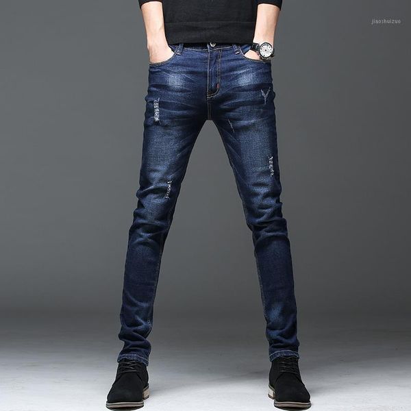 men's jeans slim-fit narrow-footed spring 2021 new korean version of the trend of all-match men's trousers trendy pants1, Blue
men's jeans slim-fit narrow-footed spring 2021 new korean version of the trend of all-match men's trousers trendy pants1, Blue