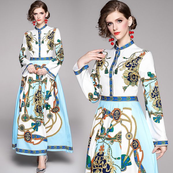 autumn track designer 2021 floral printing long sleeve thin ladies work wear maxi party dress swing clothes 9esw, Black;gray
autumn track designer 2021 floral printing long sleeve thin ladies work wear maxi party dress swing clothes 9esw, Black;gray