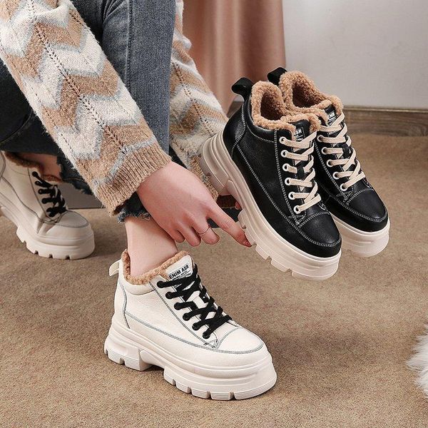 boots 2021 women casual shoes breathable ladies sneakers high-faux fur warm lace-up platform, Black
boots 2021 women casual shoes breathable ladies sneakers high-faux fur warm lace-up platform, Black