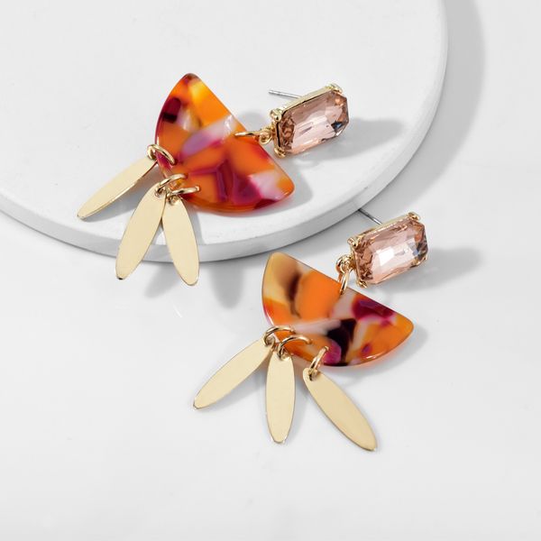2019 yida new original acetate plate earrings european and american crystal earrings exaggerated fan-shaped tassel earrings women, Golden
2019 yida new original acetate plate earrings european and american crystal earrings exaggerated fan-shaped tassel earrings women, Golden