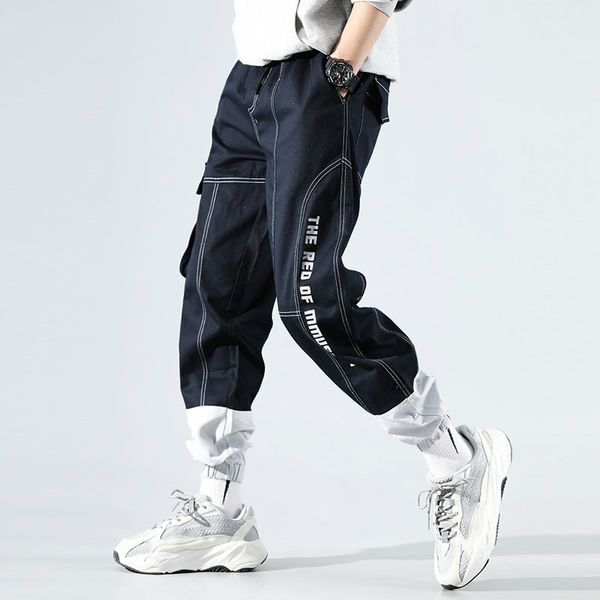 2021 new breeze denim cargo pants of torn men's slacks loose hare anguished jeans distressed male streetwear hip hop slices hiko, Blue
2021 new breeze denim cargo pants of torn men's slacks loose hare anguished jeans distressed male streetwear hip hop slices hiko, Blue