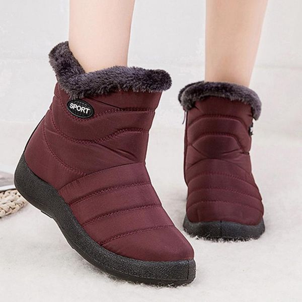 women boots non-slip waterproof winter ankle snow boots women platform winter shoes warm botas mujer, Black
women boots non-slip waterproof winter ankle snow boots women platform winter shoes warm botas mujer, Black
