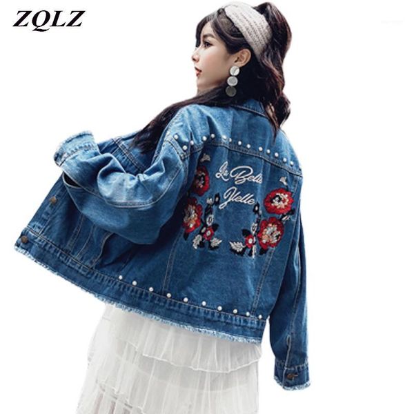 zqlz 2019 embroidery floral vintage denim jacket women turn-down collar single breasted plus size 5xl loose jeans coats female1, Black;brown
zqlz 2019 embroidery floral vintage denim jacket women turn-down collar single breasted plus size 5xl loose jeans coats female1, Black;brown