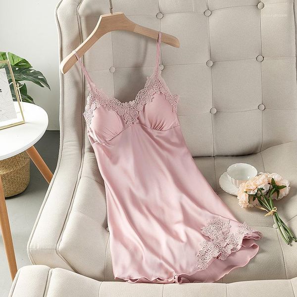 women's sleepwear women nightgowns satin lace lingerie summer v-neck sleeveless night dress chest pad nightgown1, Black;red
women's sleepwear women nightgowns satin lace lingerie summer v-neck sleeveless night dress chest pad nightgown1, Black;red