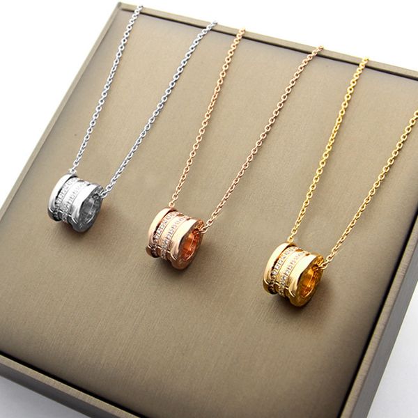 2020 designer luxury titanium steel necklace cylinder thread diamond necklace 18k gold women's necklace, Silver
2020 designer luxury titanium steel necklace cylinder thread diamond necklace 18k gold women's necklace, Silver