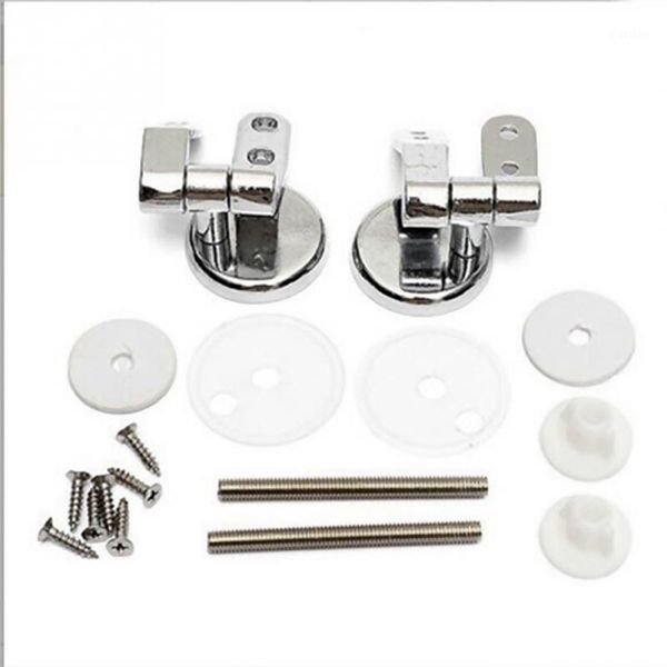 alloy chrome/silver universal replacement toilet seat hinges with fittings set1
alloy chrome/silver universal replacement toilet seat hinges with fittings set1