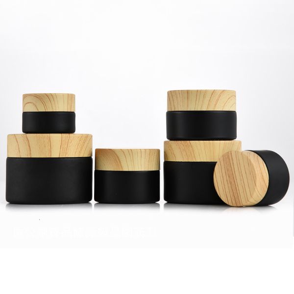wholesale black frosted glass cosmetic jars with woodgrain plastic lids pp liner 5g 10g 15g 20g 30g 50g lip packing bottles
wholesale black frosted glass cosmetic jars with woodgrain plastic lids pp liner 5g 10g 15g 20g 30g 50g lip packing bottles