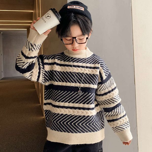 new sweater 2020 pullover autumn boys' winter handsome korean version thickened medium and large children's foreign sle ycnp itwz, Blue
new sweater 2020 pullover autumn boys' winter handsome korean version thickened medium and large children's foreign sle ycnp itwz, Blue