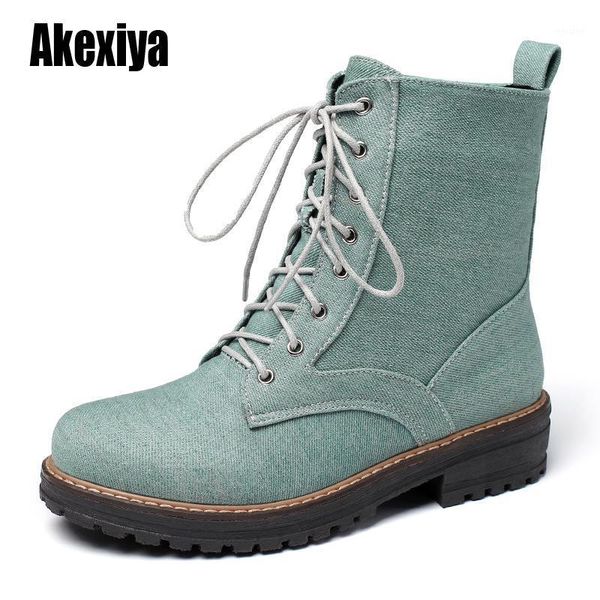 boots winter shoes women denim platform warm classic high round toe flat lace up casual zapatos de mujer w0461, Black
boots winter shoes women denim platform warm classic high round toe flat lace up casual zapatos de mujer w0461, Black