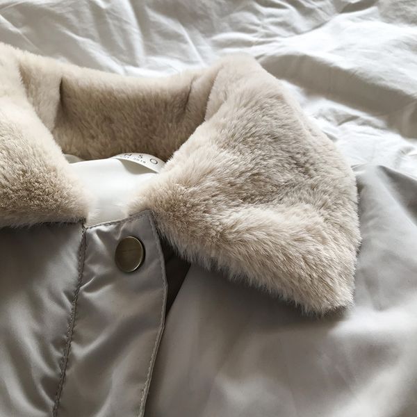 bonk style crow cato coated coat rabbit new women loose parka revers rope korean winter for pltvr, Black
bonk style crow cato coated coat rabbit new women loose parka revers rope korean winter for pltvr, Black
