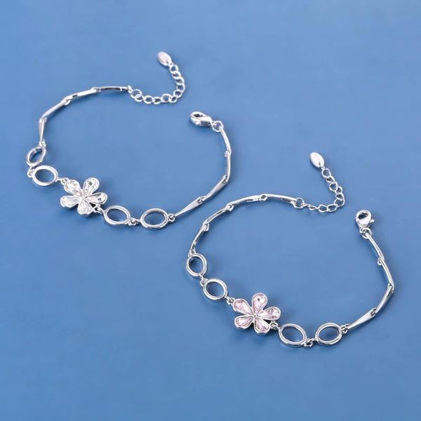 minar exquisite pink flower circle charm bracelet for women temperament bling bling rhinestone bracelet jewelry accessories, Golden;silver
minar exquisite pink flower circle charm bracelet for women temperament bling bling rhinestone bracelet jewelry accessories, Golden;silver