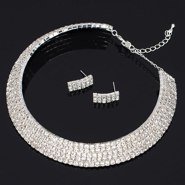 earrings & necklace yfjewe white crystal rhinestone fashion jewelry sets party wedding accessories collar 2021 for women #n177, Silver
earrings & necklace yfjewe white crystal rhinestone fashion jewelry sets party wedding accessories collar 2021 for women #n177, Silver