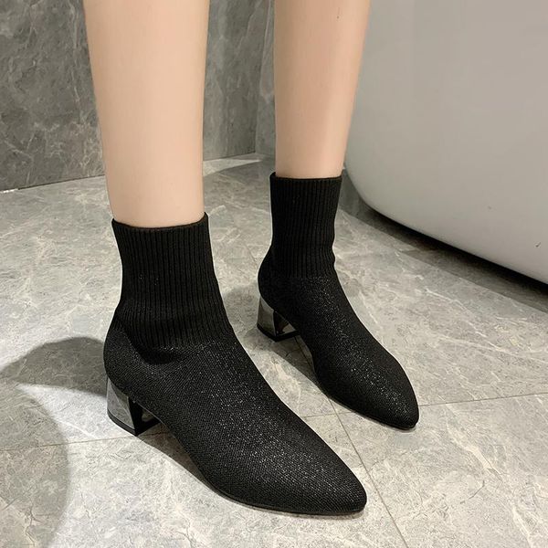 black high heel sock boots stretch fabric shoes women pointed toe high heel elastic ankle boots women shoes winter 2020
black high heel sock boots stretch fabric shoes women pointed toe high heel elastic ankle boots women shoes winter 2020