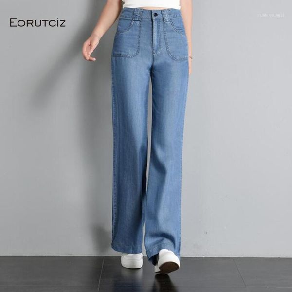 women's jeans eorutciz autumn plus size 3xl high waist women denim vintage wide leg pants female loose pocket pant trousers lm5171, Blue
women's jeans eorutciz autumn plus size 3xl high waist women denim vintage wide leg pants female loose pocket pant trousers lm5171, Blue