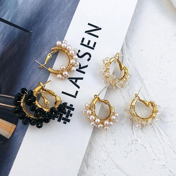 lifefontier luxury c-type pearl crystal studs earrings for women geometric statement hoop circle earrings jewelry pendientes, Silver
lifefontier luxury c-type pearl crystal studs earrings for women geometric statement hoop circle earrings jewelry pendientes, Silver