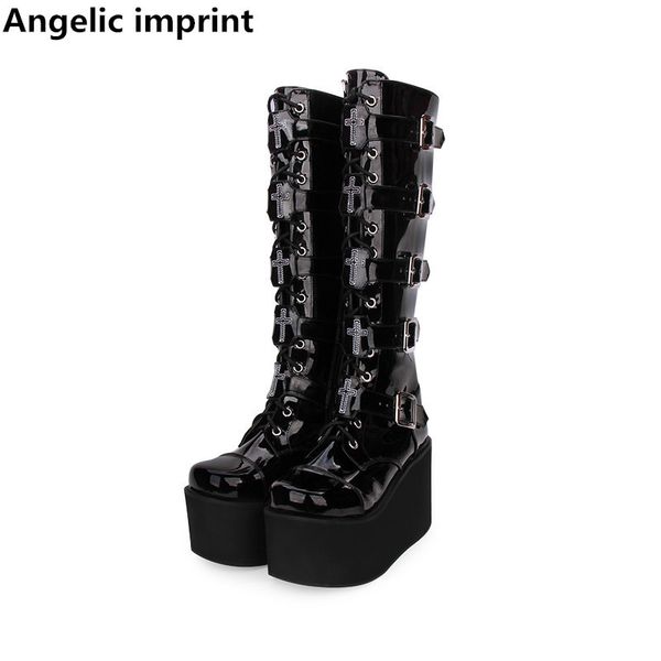 angelic imprint handmade mori girl women motorcycle punk boots lady lolita boots woman high heels pumps wedges platform shoes lj201030, Black
angelic imprint handmade mori girl women motorcycle punk boots lady lolita boots woman high heels pumps wedges platform shoes lj201030, Black