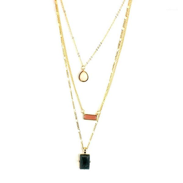 pendant necklaces melihe waterdrop square stone multilayer pendants for women long gold chain necklace jewelry bijoux sne1600851, Silver
pendant necklaces melihe waterdrop square stone multilayer pendants for women long gold chain necklace jewelry bijoux sne1600851, Silver