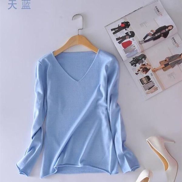 bareskiy cashmere sweater women's spring new fashion v-neck casual sweater short paragraph bottoming knit pullover, White;black
bareskiy cashmere sweater women's spring new fashion v-neck casual sweater short paragraph bottoming knit pullover, White;black