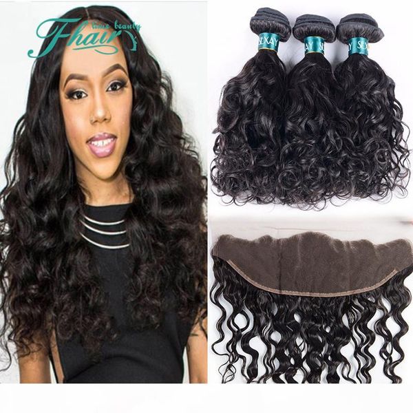 8a brazilian hair water wave with 13x4'' lace frontal 8"-30"inch 100% human hair wet and wavy with lace frontal cheap, Black 
8a brazilian hair water wave with 13x4'' lace frontal 8"-30"inch 100% human hair wet and wavy with lace frontal cheap, Black