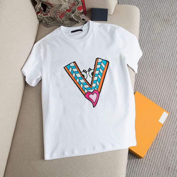 22ss woman design t shirt printing pure cotton natural color letter printed round neck fashionable casual t-shirt, White
22ss woman design t shirt printing pure cotton natural color letter printed round neck fashionable casual t-shirt, White