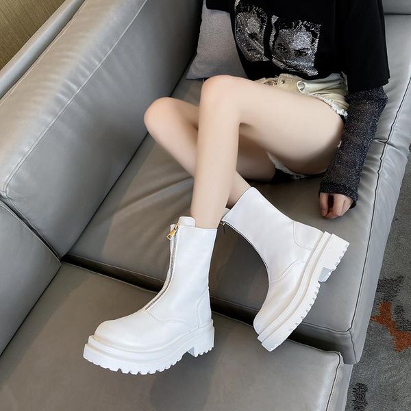 boots 2021 white pu leather ankle women autumn winter round toe lace up shoes woman fashion motorcycle platform botas 35-40, Black
boots 2021 white pu leather ankle women autumn winter round toe lace up shoes woman fashion motorcycle platform botas 35-40, Black