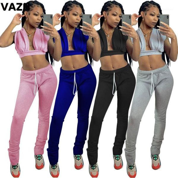 vazn 2020 autumn new special club open hollow out solid tank sleeve long pants slim women 2 piece set1, Gray
vazn 2020 autumn new special club open hollow out solid tank sleeve long pants slim women 2 piece set1, Gray
