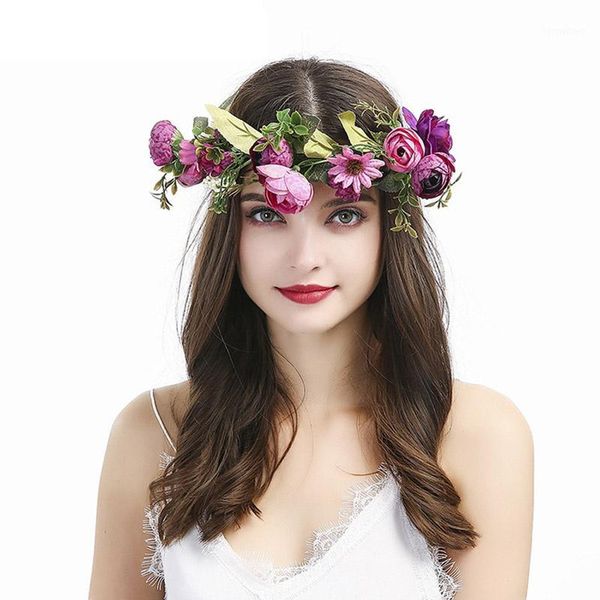 girl flower wreath elastic hair accessories bride women flower crown hair band wedding floral headband garland ribbon bow1, Slivery;white
girl flower wreath elastic hair accessories bride women flower crown hair band wedding floral headband garland ribbon bow1, Slivery;white