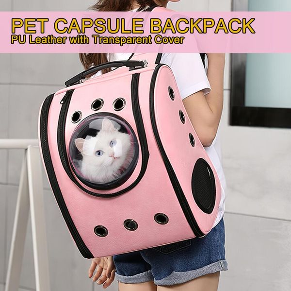 portable leather pet outdoor space carrier / cat dog bubble breathable bag capsule backpack travel backpack / carrier swsiu
portable leather pet outdoor space carrier / cat dog bubble breathable bag capsule backpack travel backpack / carrier swsiu