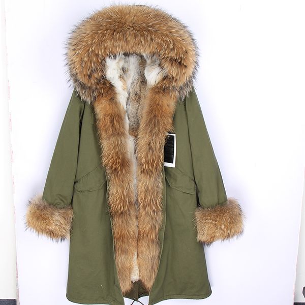 2021 new elongated women parka royal fur coat natural raccoon cover lining rabbit skin bvkp, Black
2021 new elongated women parka royal fur coat natural raccoon cover lining rabbit skin bvkp, Black